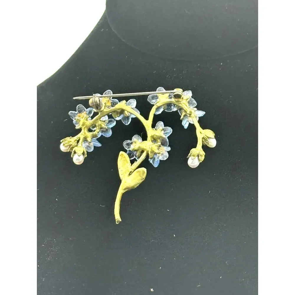 Michael Michaud Forget Me Not Brooch